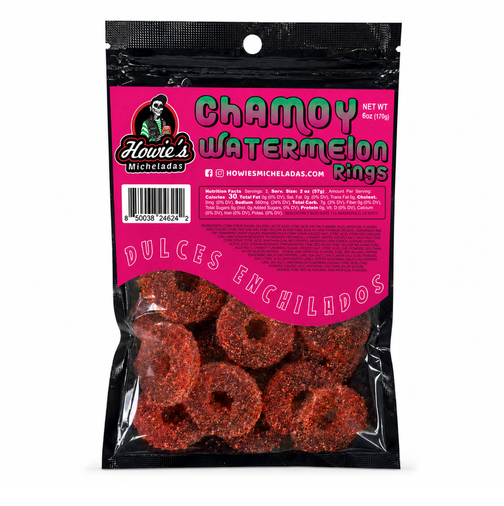 Chamoy Watermelon Rings 6 oz — Howie's Micheladas howies michelada mix